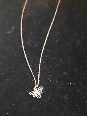 LC Lauren Conrad Rose Gold Crystal Bee Pendant Necklace